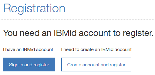 IBM Connect registration