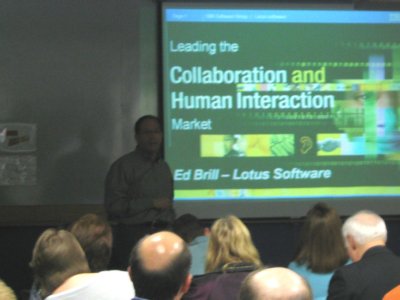 Image:Ed Brill and the User Group last week