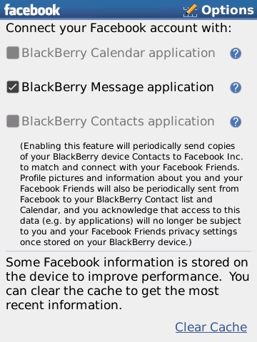 Image:Watch Facebook make my BlackBerry contacts better.  What about Lotus Connections profiles?