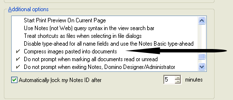 Image:Notes 8.5 client new feature is saving even more space!