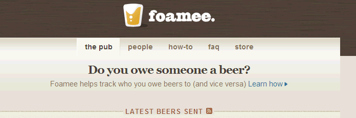 Image:Tired of people "owing you a beer" and never paying up?  A new service keeps track