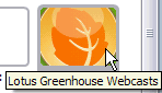 Image:Lotus Greenhouse webcasts have a widget - can I get an iCal feed?