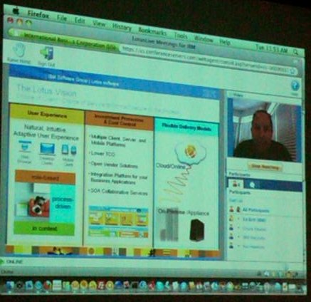 Image:LotusLive, Ed Brill and User Groups - shake well and present