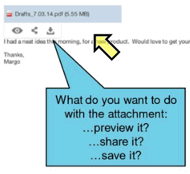 IBM Mail Next attachments