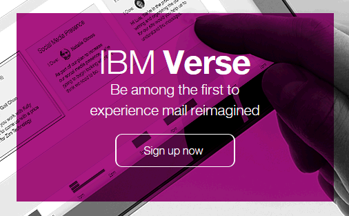 IBM Verse sign up