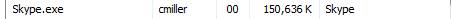 Skype 6.2 memory usage