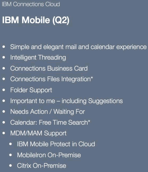 IBM Connectons Cloud mobile