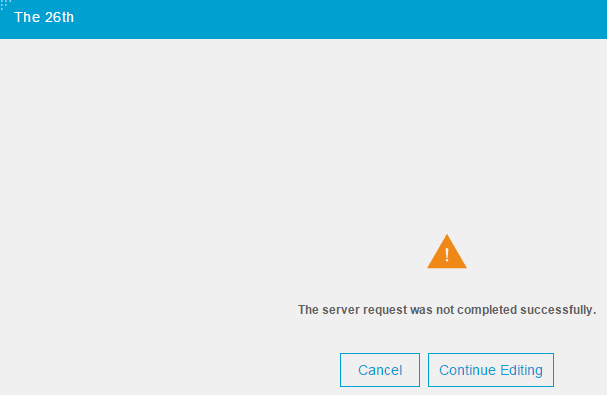 IBM Verse message error