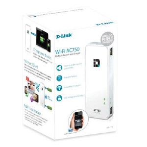 D-Link Wi-Fi AC750 Portable Router & Charger (DIR-510L)